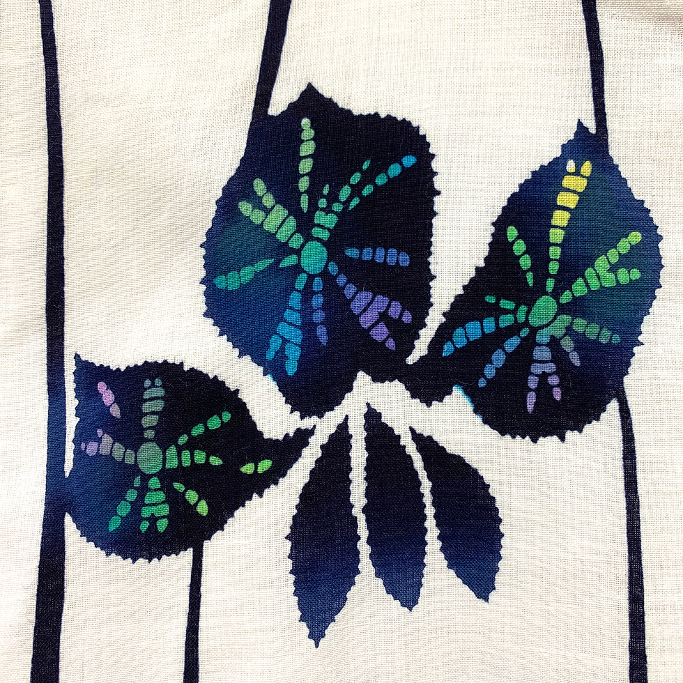 Thumbnail: WHITE YUCATA WITH RAINBOW IRISES