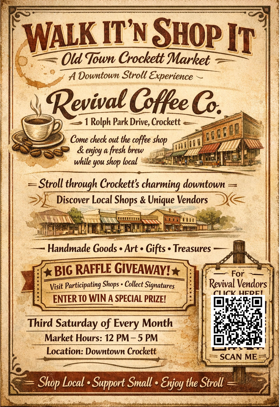 Revival coffee Walk it & Shop it