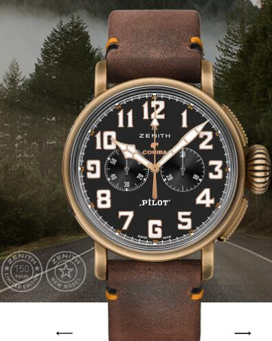 Zenith Pilot Replica Watch PILOT TYPE 20 CHRONOGRAPH COHIBA EDITION 45mm 29.2432.4069/27.C794 content media