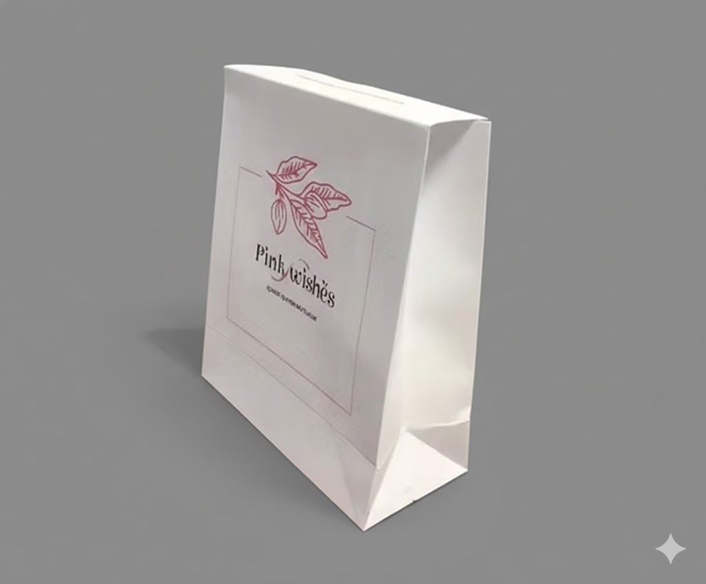 Beyaz Baskılı İki Renk Tek Yön  Hediye Paketi