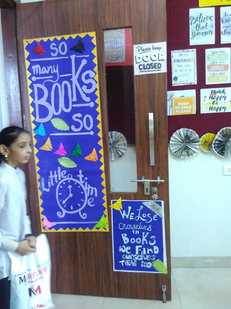 Students work