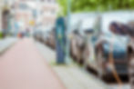 EV Car or Electric car at charging stati