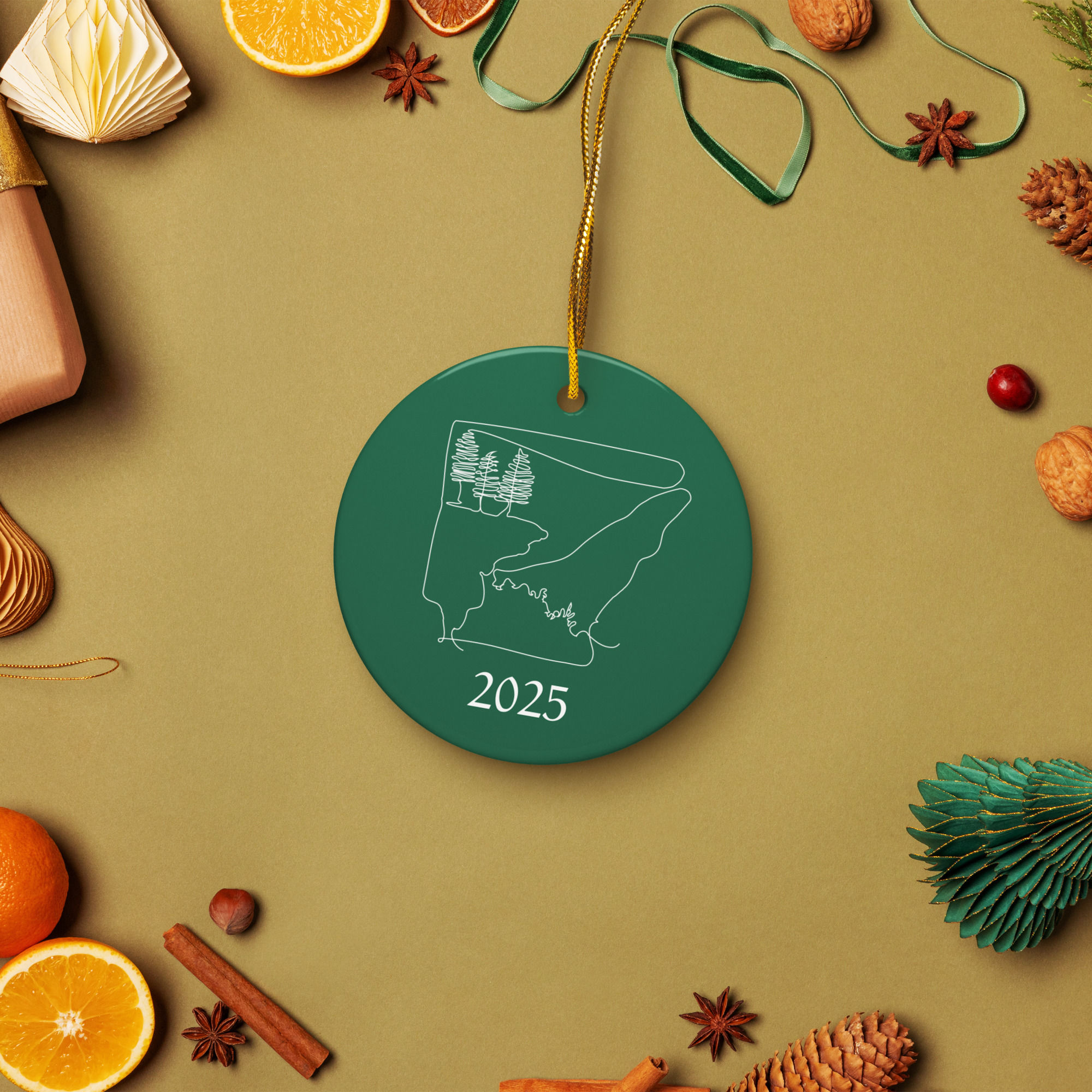 Arkansas Hawksbill Crag – Whitaker Point Green Keepsake Christmas Ornament 2025