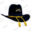 Miniatura: Sombrero de Lana Mod. Coronel Cavalry