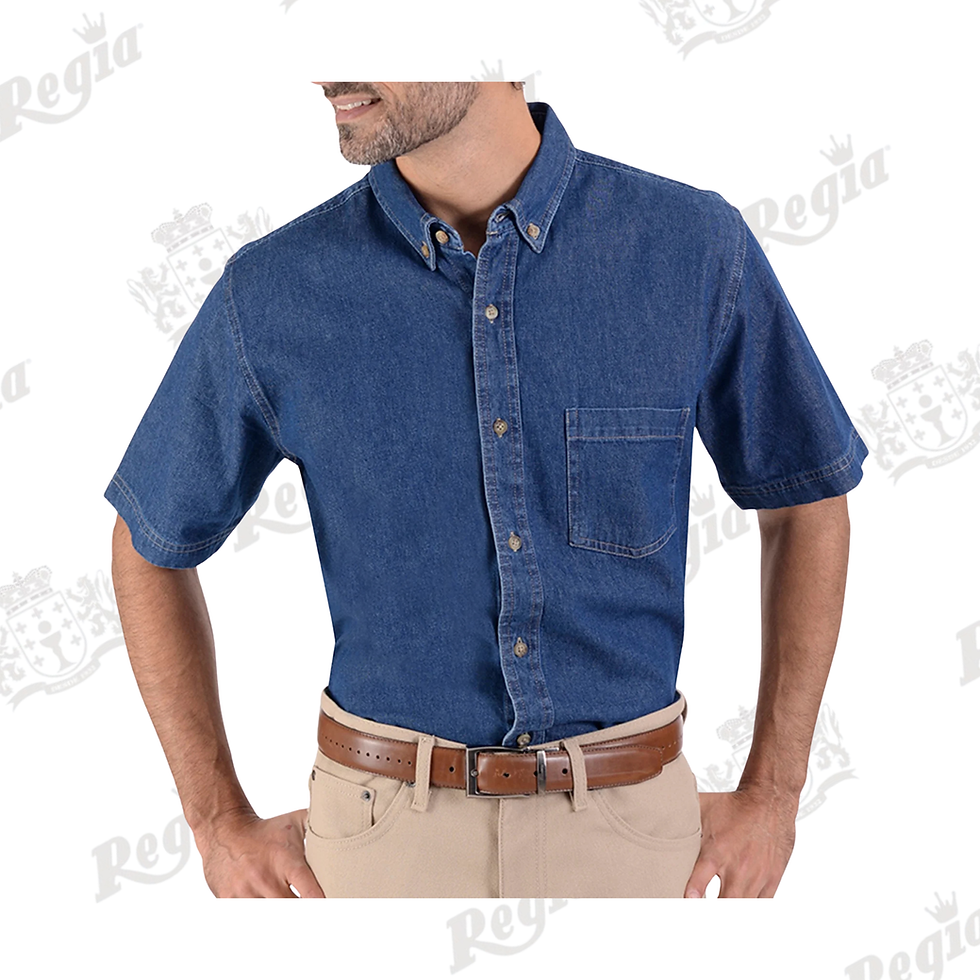 Miniatura: Camisa de Mezclilla en Manga Corta