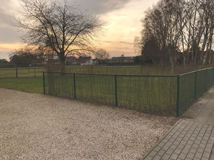 Afsluiting in tennisdraad