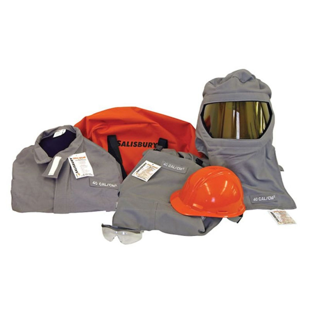 Salisbury SK100 SPL 100 cal/cm2 Arc Flash Protection Kit w/Jacket Bib Overalls