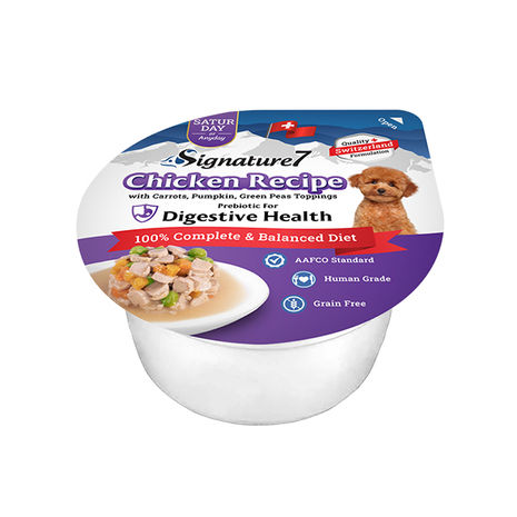 Chicken Recipe with Carrots, Pumpkin, Green Peas Toppings + Prebiotic For Digestive Health (Saturday)