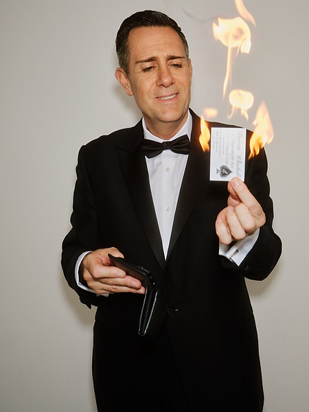 Cool Magician performing fire magic!