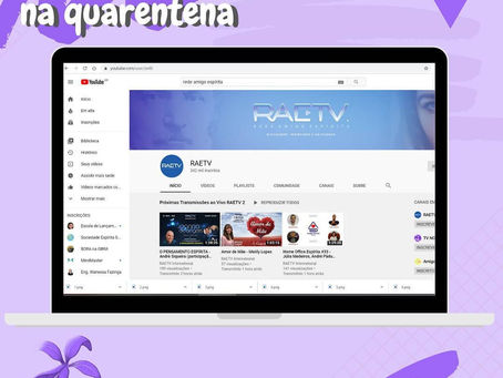 Pra ficar bem na quarentena: Rede Amigo Espírita