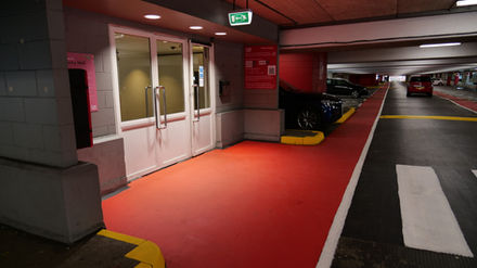 Red Car Park Doors (After)