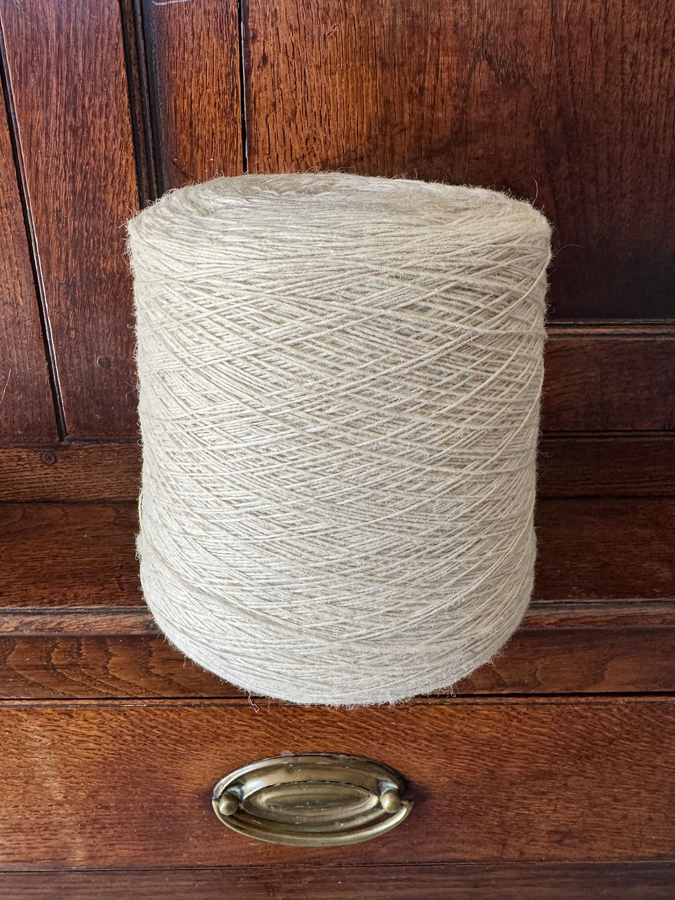 Irish Wool Tweed - Winter White