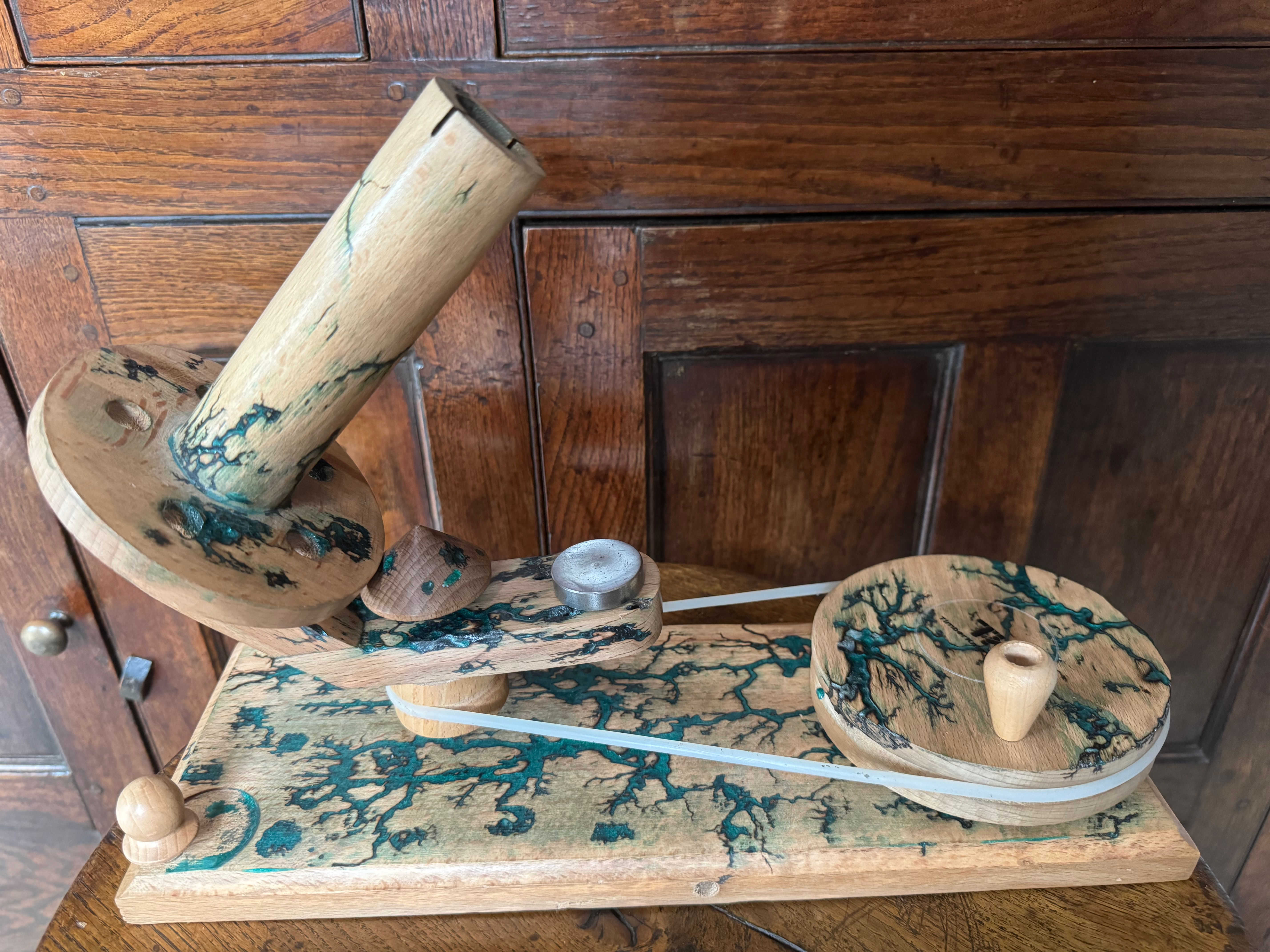 Timberknit Tools Ball Winder - Beech Fractal Burn