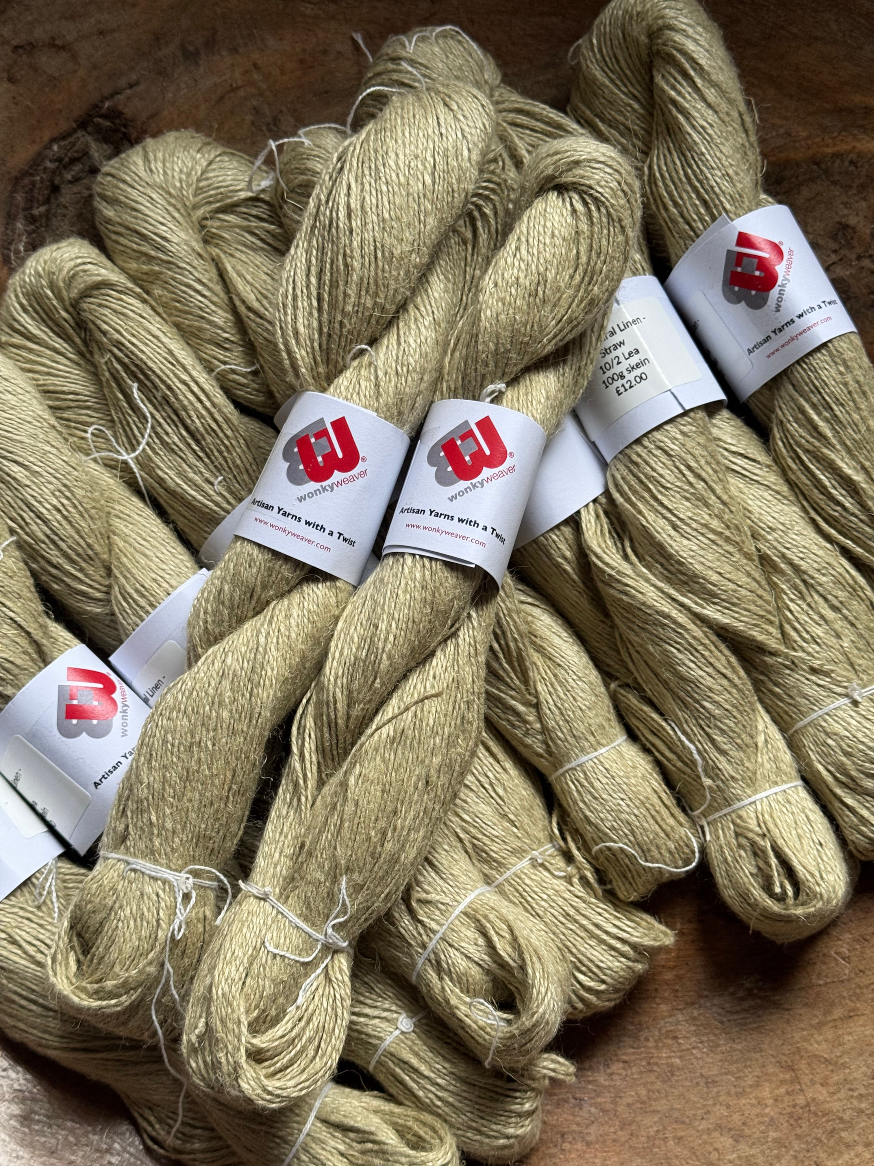 Soft Washed Linen - 10/2 Lea - Straw