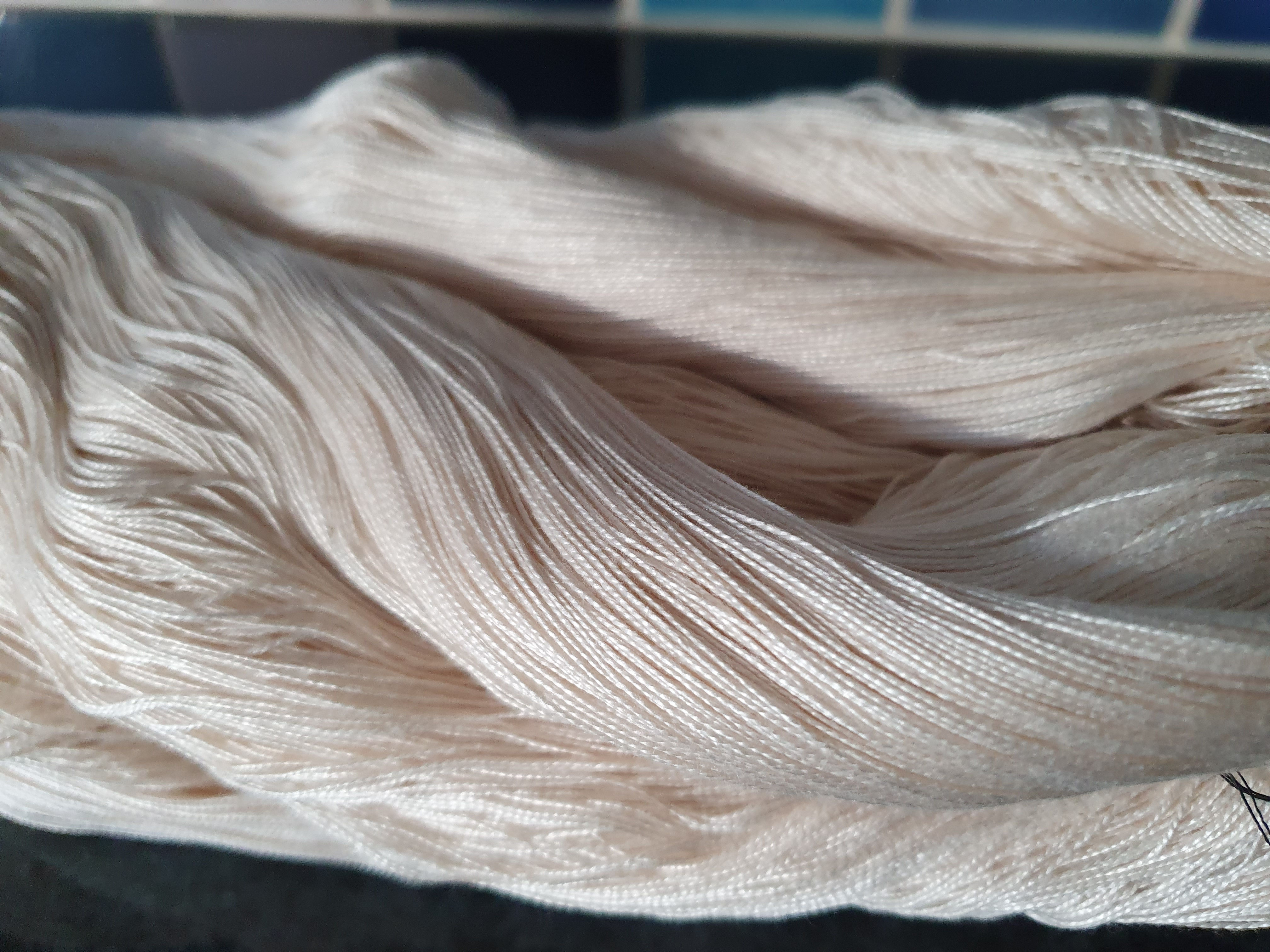 Luxor White Egyptian Perle Cotton Yarn 10/2 ne