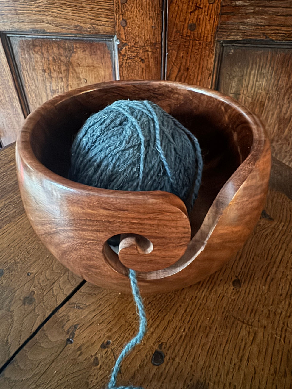 TimberKnit Tools - Dark Rose Wood Yarn Bowl