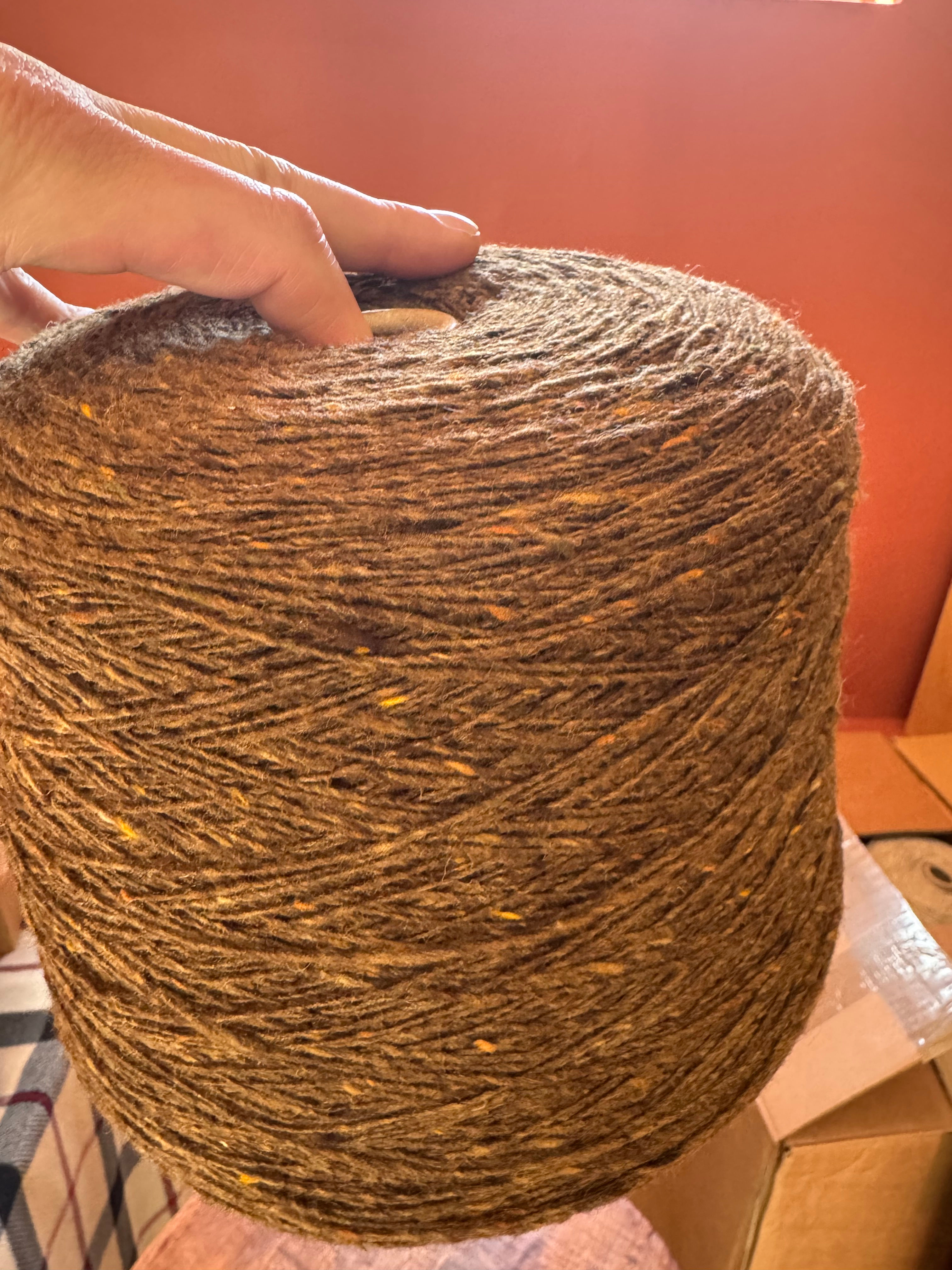 Irish Wool Tweed - Mottle Rust - 1250g