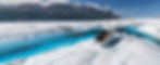 helicopter landed on a glacier in alaska