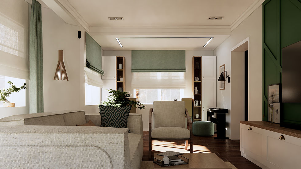 Interior design, 120 sq.m.