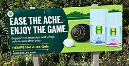 Hempe signage at Gosforth Bowls Club