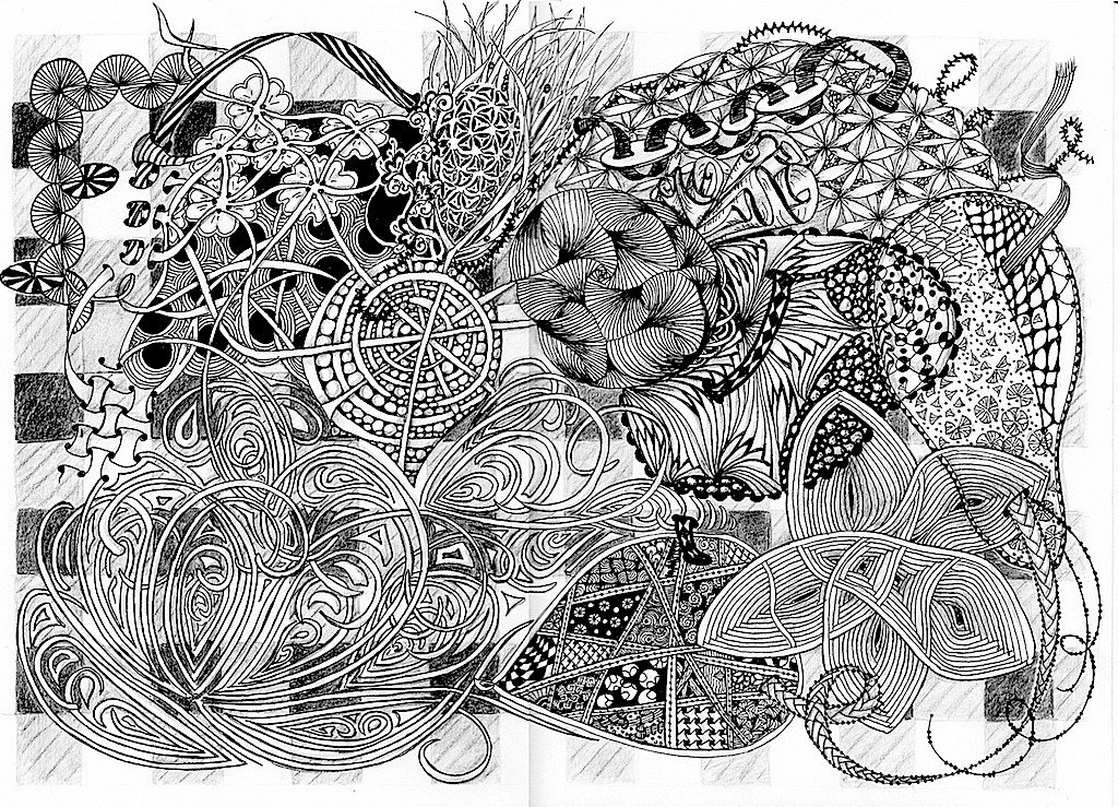 "Фантазия в стиле дзентангл"