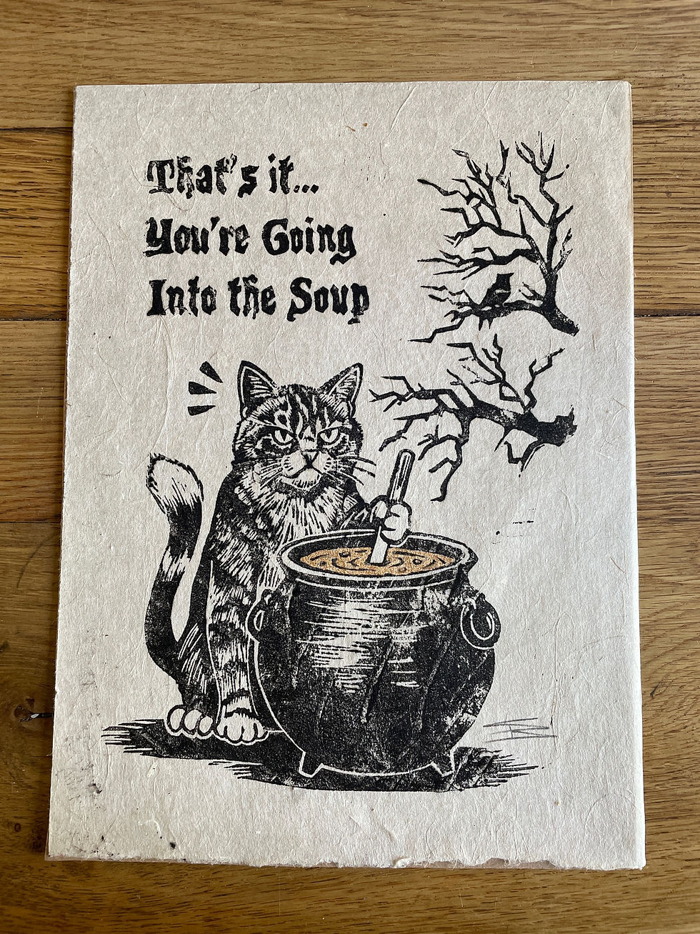 You're going into the soup