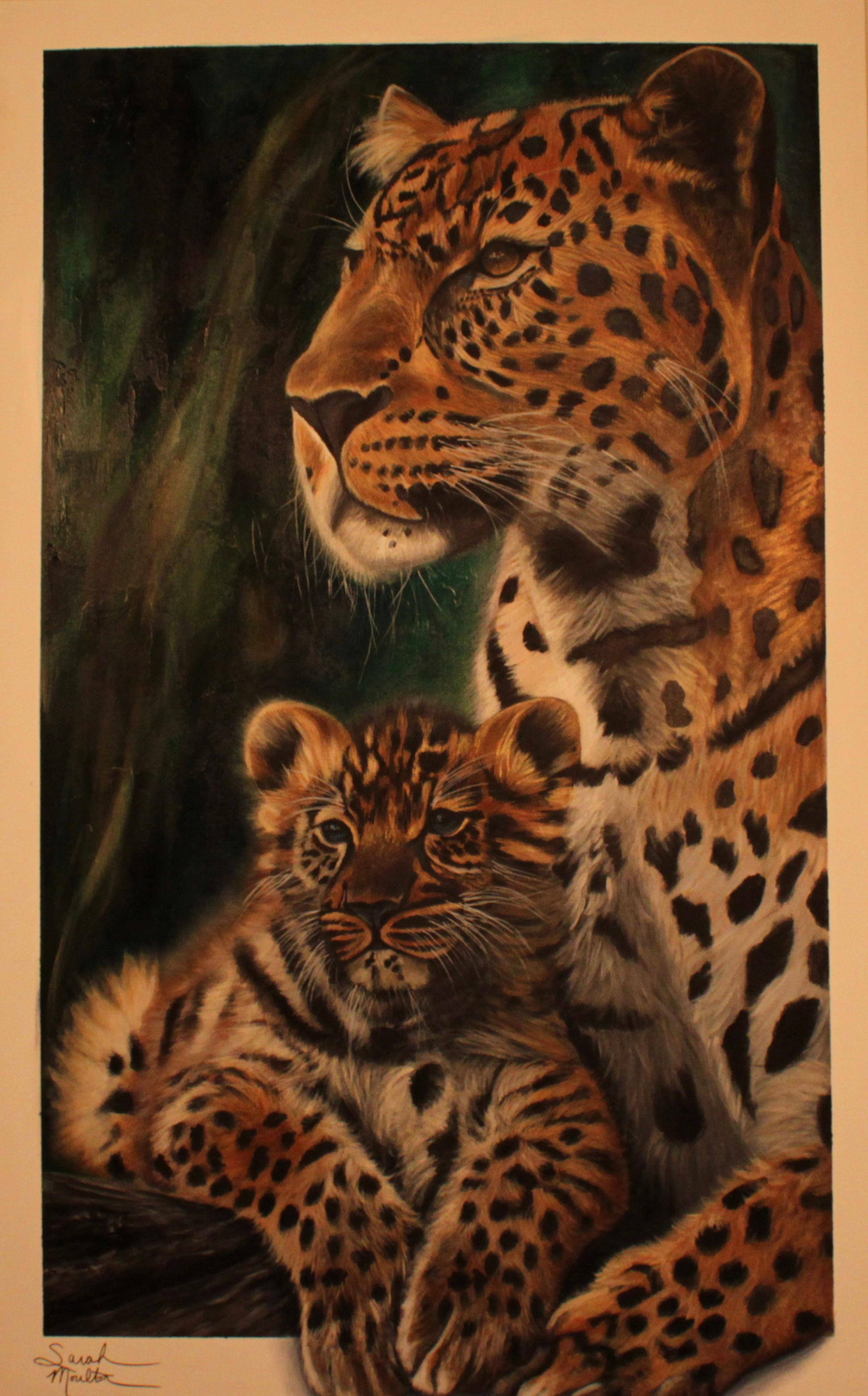 A Mother's Watch - Original Acrylic Painting, 30 x 48 in
