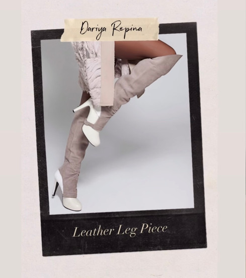 Leather Leg Piece by Dariya Repina