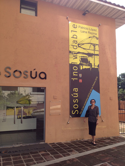 Mila Repina, sister of artist Lana Repina, at Casa de Arte in Sosúa, Dominican Republic.
