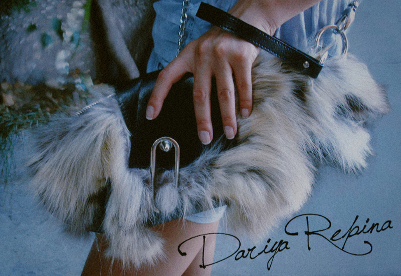 Fur bag design by Dariya Repina from the Riccione Moda Italia collection.