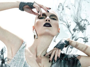 Dariya Repina leather gloves featured in Zink Magazine fashion editorial