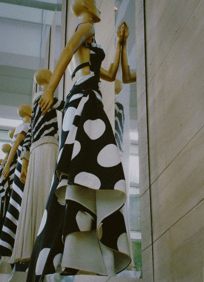Valentino polka-dot couture gown