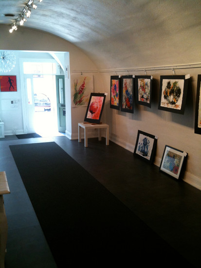 Exhibition by artist Lana Repina in Gamla Stan, Stockholm, Sweden.