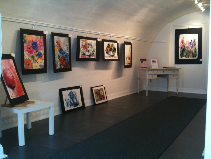 Exhibition by artist Lana Repina in Gamla Stan, Stockholm, Sweden.