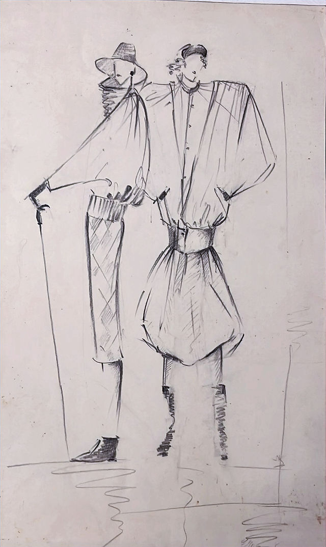 Fashion sketch by Lana Repina