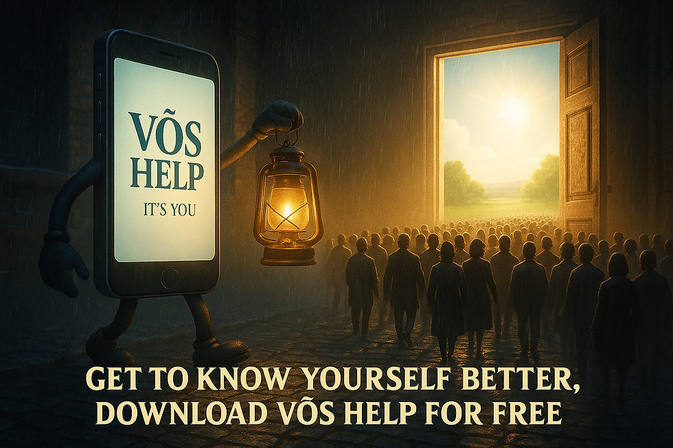 A mobile phone holding a lantern showing people the way through a doorway