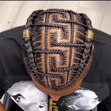 men cornrow
