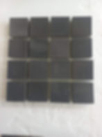Basalt paving setts 100x100x50mm - black colour paving blocks.