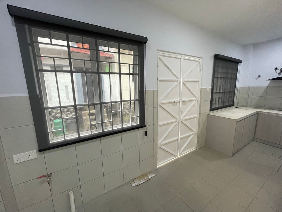 Completed extended kitchen after house renovation in Tropicana Indah, Petaling Jaya