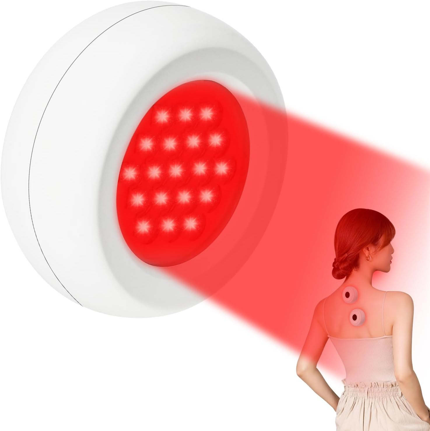 Mini Red Light Therapy Lamp for Body Health, 660nm & 850nm