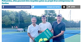 Une initiative pour récupérer des milliers de balles de tennis