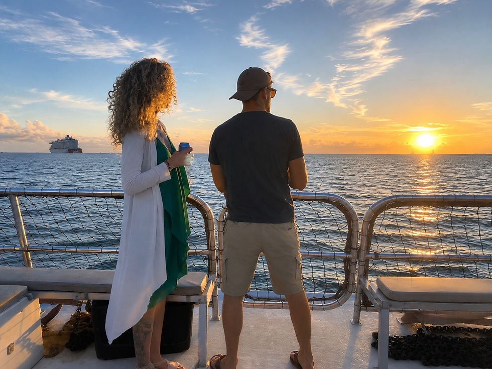 Guests enjoying a sunset cruise in Key West