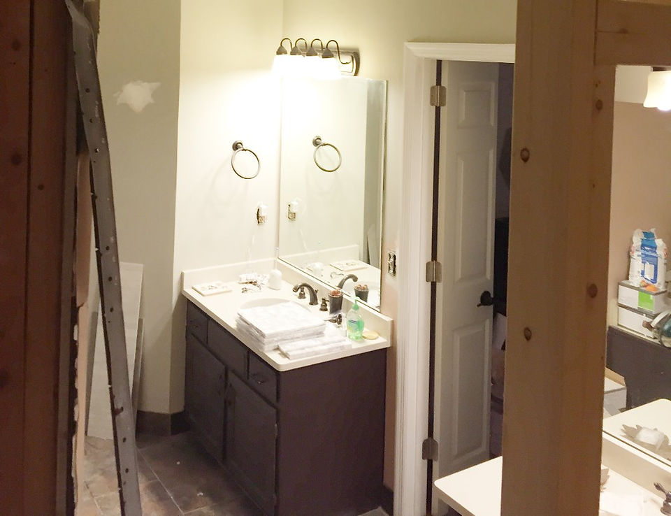 Old vanity and top