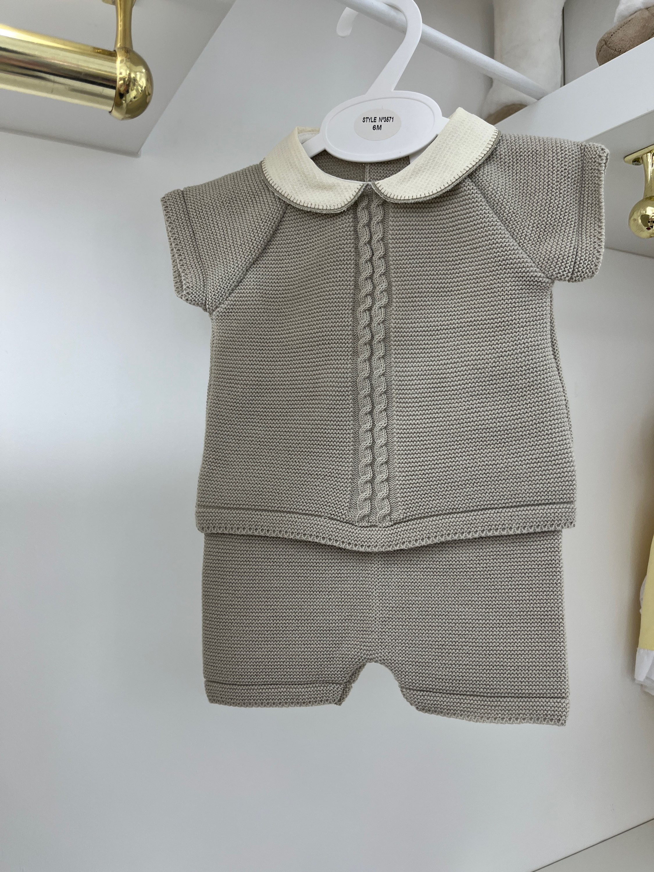 Boys summer knit short set  