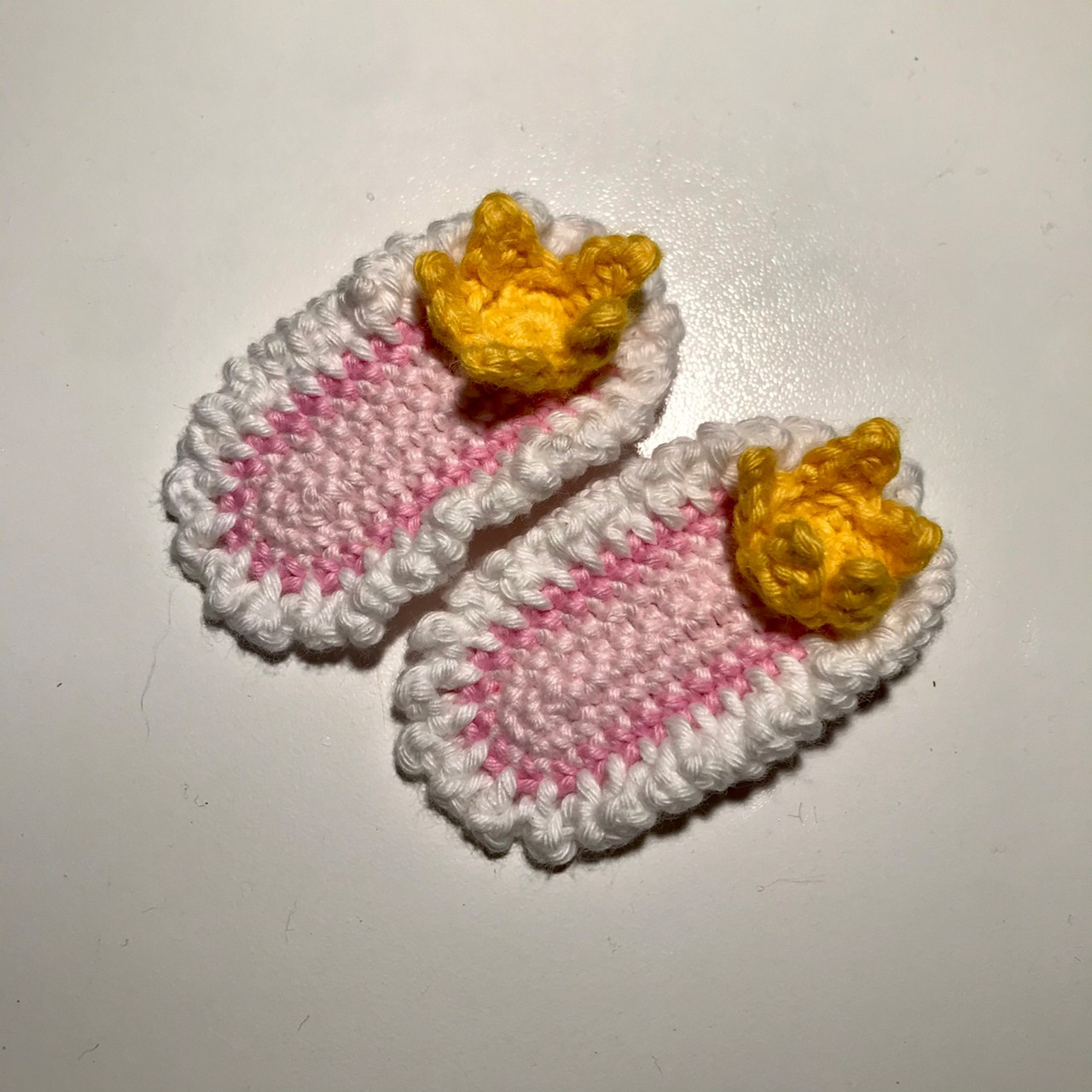 Prinzessinen-Haarklammern Rosa Gelb
