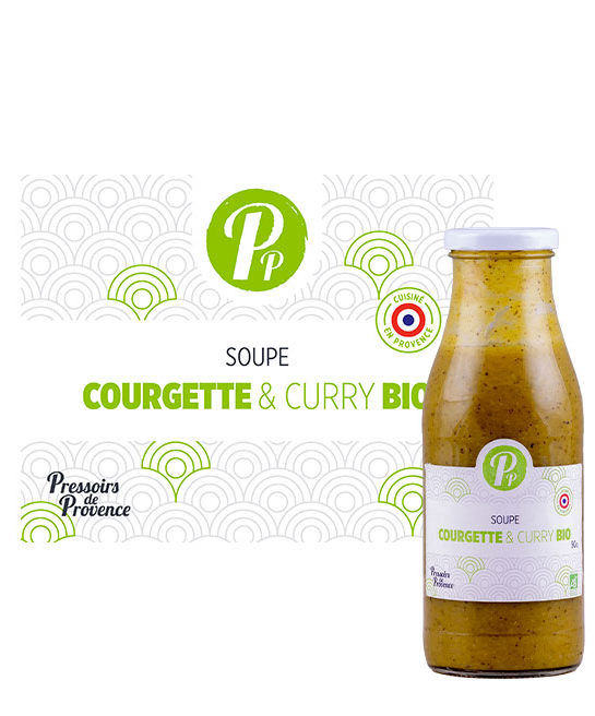 Soupe Courgette & Curry BIO - Pressoirs de Provence