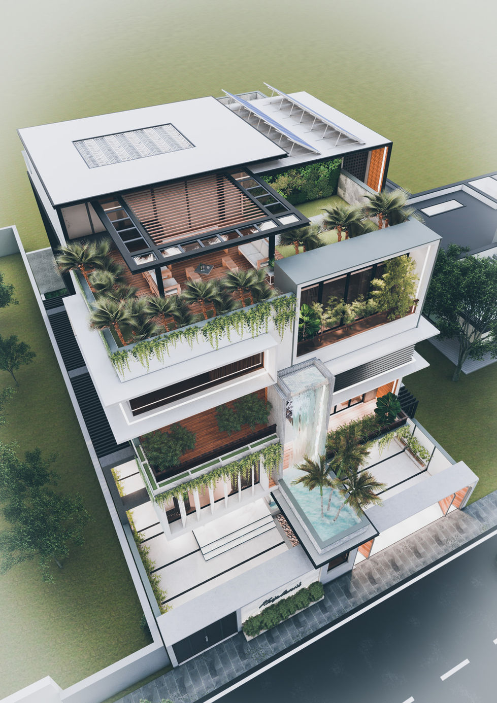 Kriplani's Residence - Bird's Eye View
