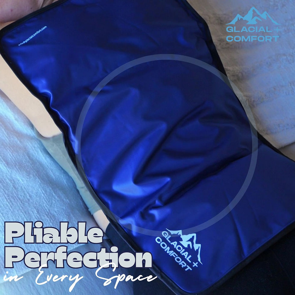 Thumbnail: Glacial Comfort Gel Ice Pack for Back Pain - Reusable Cold Pads for Hip, Knee, S