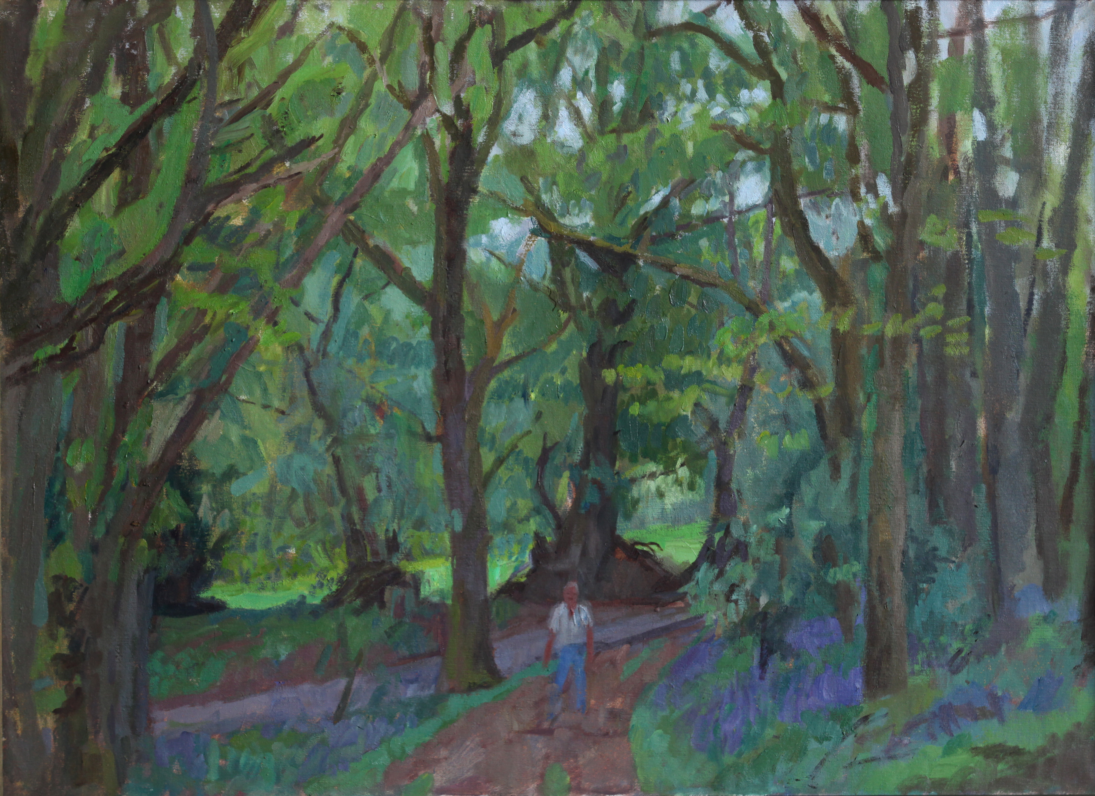 Oil on Canvas. Golf club woods