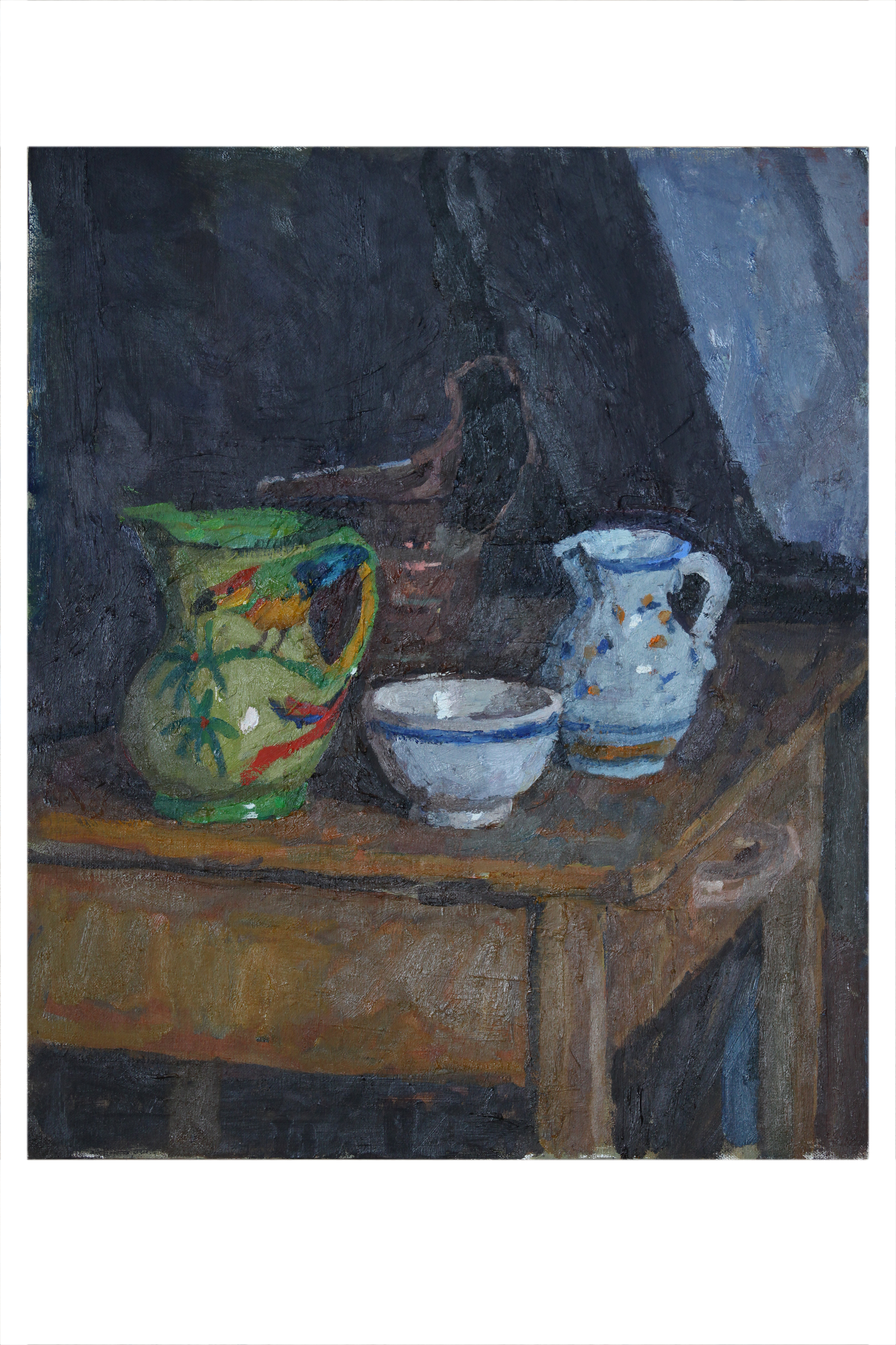 Still-life with two jugs and bowl